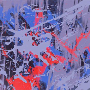 Grunge çağdaş sanat. El sanat yapılmış. renkli doku. Modern sanat. Yağlı boya darbeleri. Darbeleri. Sanatsal arka plan. Soyut resim tuval üzerine.