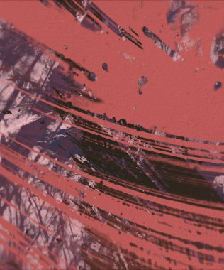 Grunge çağdaş sanat. El sanat yapılmış. renkli doku. Modern sanat. Yağlı boya darbeleri. Darbeleri. Sanatsal arka plan. Soyut resim tuval üzerine.