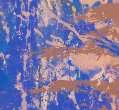 Grunge çağdaş sanat. El sanat yapılmış. renkli doku. Modern sanat. Yağlı boya darbeleri. Darbeleri. Sanatsal arka plan. Soyut resim tuval üzerine.