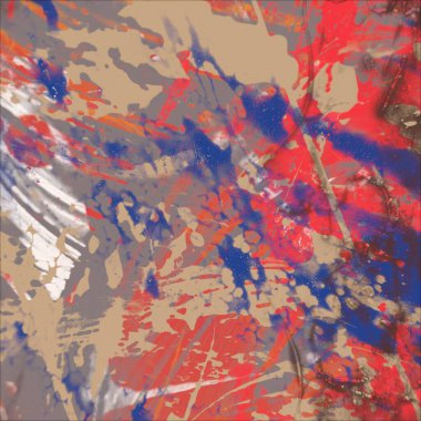 Grunge çağdaş sanat. El sanat yapılmış. renkli doku. Modern sanat. Yağlı boya darbeleri. Darbeleri. Sanatsal arka plan. Soyut resim tuval üzerine.