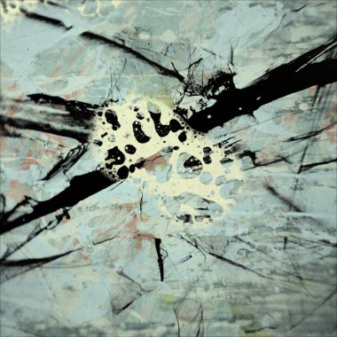 Grunge çağdaş sanat. El sanat yapılmış. renkli doku. Modern sanat. Yağlı boya darbeleri. Darbeleri. Sanatsal arka plan. Soyut resim tuval üzerine.