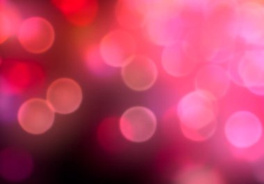 Bokeh soyut dokusu. Renkli. Odaklanmamış arka plan. Bulanık parlak ışık. Dairesel noktalar. 