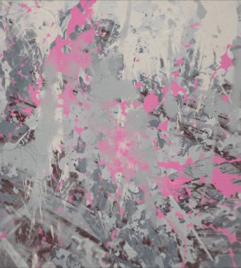 Grunge çağdaş sanat. El sanat yapılmış. renkli doku. Modern sanat. Yağlı boya darbeleri. Darbeleri. Sanatsal arka plan. Soyut resim tuval üzerine.