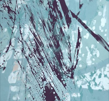 Grunge çağdaş sanat. El sanat yapılmış. renkli doku. Modern sanat. Yağlı boya darbeleri. Darbeleri. Sanatsal arka plan. Soyut resim tuval üzerine.