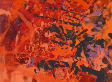 Grunge çağdaş sanat. El sanat yapılmış. renkli doku. Modern sanat. Yağlı boya darbeleri. Darbeleri. Sanatsal arka plan. Soyut resim tuval üzerine.