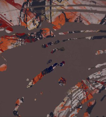 Grunge çağdaş sanat. El sanat yapılmış. renkli doku. Modern sanat. Yağlı boya darbeleri. Darbeleri. Sanatsal arka plan. Soyut resim tuval üzerine.