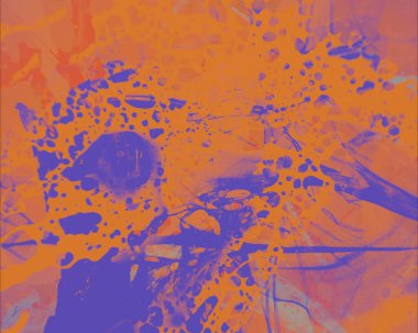 Grunge çağdaş sanat. El sanat yapılmış. renkli doku. Modern sanat. Yağlı boya darbeleri. Darbeleri. Sanatsal arka plan. Soyut resim tuval üzerine.