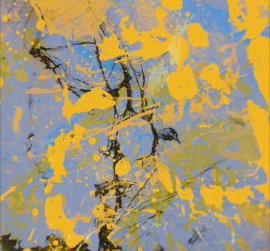 Grunge çağdaş sanat. El sanat yapılmış. renkli doku. Modern sanat. Yağlı boya darbeleri. Darbeleri. Sanatsal arka plan. Soyut resim tuval üzerine.