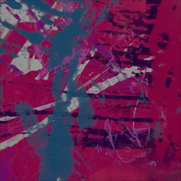 Grunge çağdaş sanat. El sanat yapılmış. renkli doku. Modern sanat. Yağlı boya darbeleri. Darbeleri. Sanatsal arka plan. Soyut resim tuval üzerine.