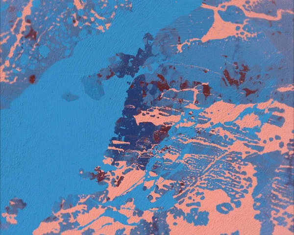 Grunge çağdaş sanat. El sanat yapılmış. renkli doku. Modern sanat. Yağlı boya darbeleri. Darbeleri. Sanatsal arka plan. Soyut resim tuval üzerine.