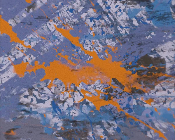 Grunge Art Contemporain Artisanat Artisanal Texture Colorée Œuvres Art Modernes — Photo