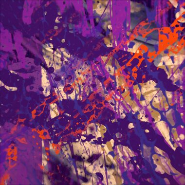 Grunge çağdaş sanat. El sanat yapılmış. renkli doku. Modern sanat. Yağlı boya darbeleri. Darbeleri. Sanatsal arka plan. Soyut resim tuval üzerine.