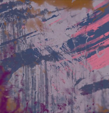 Grunge çağdaş sanat. El sanat yapılmış. renkli doku. Modern sanat. Yağlı boya darbeleri. Darbeleri. Sanatsal arka plan. Soyut resim tuval üzerine.