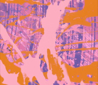 Grunge çağdaş sanat. El sanat yapılmış. renkli doku. Modern sanat. Yağlı boya darbeleri. Darbeleri. Sanatsal arka plan. Soyut resim tuval üzerine.