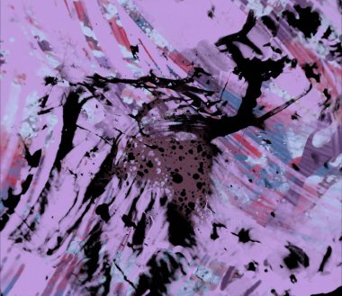 Grunge çağdaş sanat. El sanat yapılmış. renkli doku. Modern sanat. Yağlı boya darbeleri. Darbeleri. Sanatsal arka plan. Soyut resim tuval üzerine.