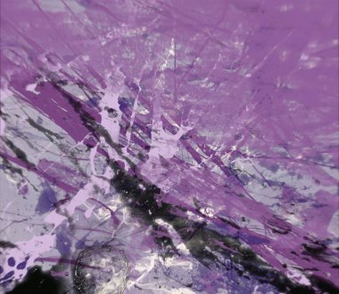 Grunge çağdaş sanat. El sanat yapılmış. renkli doku. Modern sanat. Yağlı boya darbeleri. Darbeleri. Sanatsal arka plan. Soyut resim tuval üzerine.