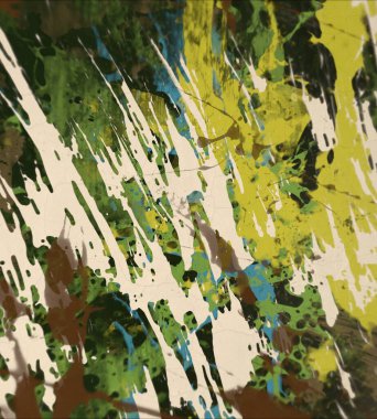 Grunge çağdaş sanat. El sanat yapılmış. renkli doku. Modern sanat. Yağlı boya darbeleri. Darbeleri. Sanatsal arka plan. Soyut resim tuval üzerine.