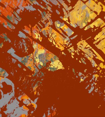 Grunge çağdaş sanat. El sanat yapılmış. renkli doku. Modern sanat. Yağlı boya darbeleri. Darbeleri. Sanatsal arka plan. Soyut resim tuval üzerine.