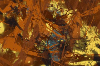 Grunge çağdaş sanat. El sanat yapılmış. renkli doku. Modern sanat. Yağlı boya darbeleri. Darbeleri. Sanatsal arka plan. Soyut resim tuval üzerine.