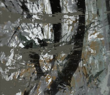 Grunge çağdaş sanat. El sanat yapılmış. renkli doku. Modern sanat. Yağlı boya darbeleri. Darbeleri. Sanatsal arka plan. Soyut resim tuval üzerine.
