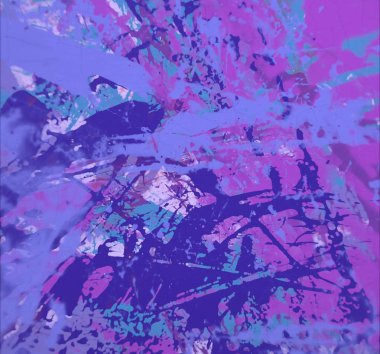 Grunge çağdaş sanat. El sanat yapılmış. renkli doku. Modern sanat. Yağlı boya darbeleri. Darbeleri. Sanatsal arka plan. Soyut resim tuval üzerine.