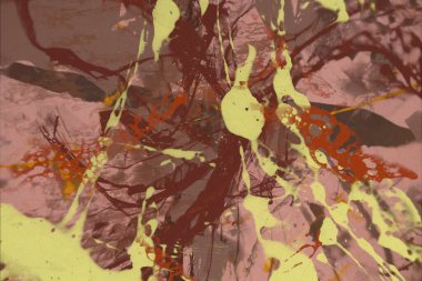 Grunge çağdaş sanat. El sanat yapılmış. renkli doku. Modern sanat. Yağlı boya darbeleri. Darbeleri. Sanatsal arka plan. Soyut resim tuval üzerine.