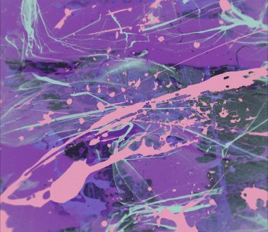 Grunge çağdaş sanat. El sanat yapılmış. renkli doku. Modern sanat. Yağlı boya darbeleri. Darbeleri. Sanatsal arka plan. Soyut resim tuval üzerine.