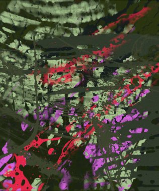 Grunge çağdaş sanat. El sanat yapılmış. renkli doku. Modern sanat. Yağlı boya darbeleri. Darbeleri. Sanatsal arka plan. Soyut resim tuval üzerine.