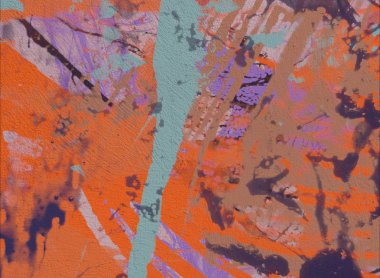 Grunge çağdaş sanat. El sanat yapılmış. renkli doku. Modern sanat. Yağlı boya darbeleri. Darbeleri. Sanatsal arka plan. Soyut resim tuval üzerine.