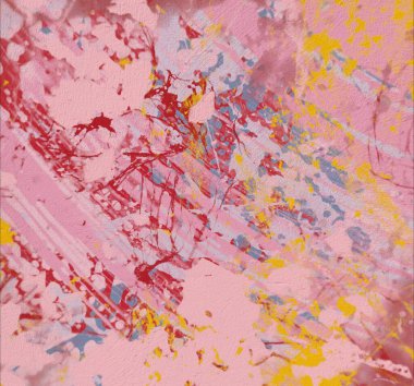 Grunge çağdaş sanat. El sanat yapılmış. renkli doku. Modern sanat. Yağlı boya darbeleri. Darbeleri. Sanatsal arka plan. Soyut resim tuval üzerine.