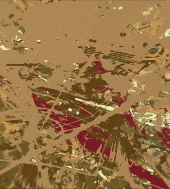 Grunge çağdaş sanat. El sanat yapılmış. renkli doku. Modern sanat. Yağlı boya darbeleri. Darbeleri. Sanatsal arka plan. Soyut resim tuval üzerine.