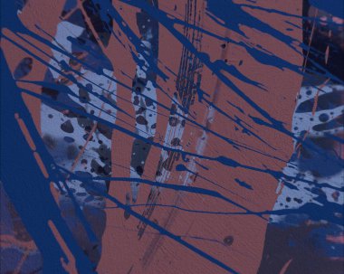 Grunge çağdaş sanat. El sanat yapılmış. renkli doku. Modern sanat. Yağlı boya darbeleri. Darbeleri. Sanatsal arka plan. Soyut resim tuval üzerine.