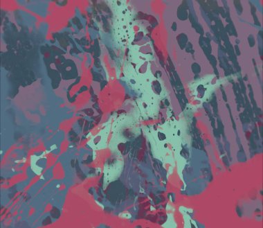 Grunge çağdaş sanat. El sanat yapılmış. renkli doku. Modern sanat. Yağlı boya darbeleri. Darbeleri. Sanatsal arka plan. Soyut resim tuval üzerine.