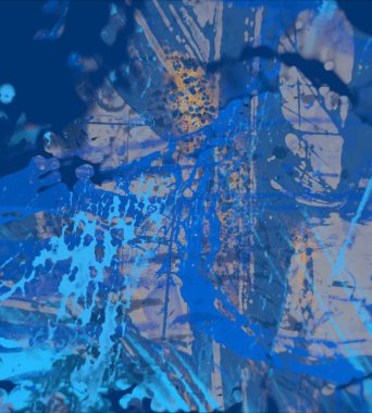 Grunge çağdaş sanat. El sanat yapılmış. renkli doku. Modern sanat. Yağlı boya darbeleri. Darbeleri. Sanatsal arka plan. Soyut resim tuval üzerine.