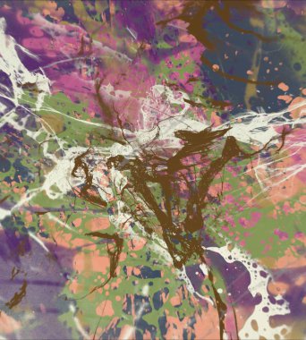 Grunge çağdaş sanat. El sanat yapılmış. renkli doku. Modern sanat. Yağlı boya darbeleri. Darbeleri. Sanatsal arka plan. Soyut resim tuval üzerine.