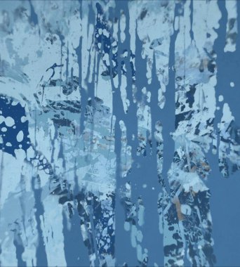 Grunge çağdaş sanat. El sanat yapılmış. renkli doku. Modern sanat. Yağlı boya darbeleri. Darbeleri. Sanatsal arka plan. Soyut resim tuval üzerine.