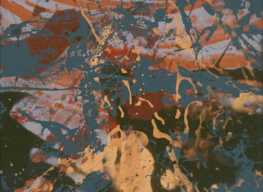 Grunge çağdaş sanat. El sanat yapılmış. renkli doku. Modern sanat. Yağlı boya darbeleri. Darbeleri. Sanatsal arka plan. Soyut resim tuval üzerine.