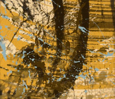 Grunge çağdaş sanat. El sanat yapılmış. renkli doku. Modern sanat. Yağlı boya darbeleri. Darbeleri. Sanatsal arka plan. Soyut resim tuval üzerine.