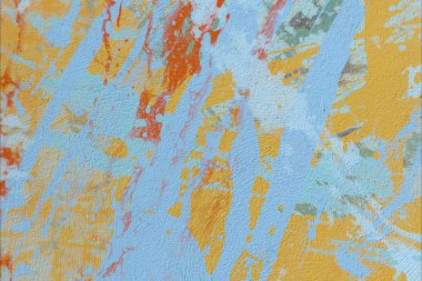 Grunge çağdaş sanat. El sanat yapılmış. renkli doku. Modern sanat. Yağlı boya darbeleri. Darbeleri. Sanatsal arka plan. Soyut resim tuval üzerine.