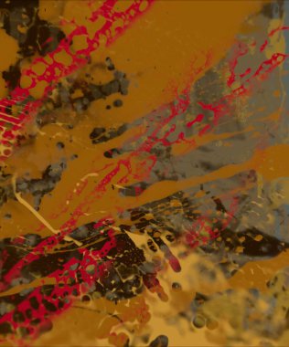 Grunge çağdaş sanat. El sanat yapılmış. renkli doku. Modern sanat. Yağlı boya darbeleri. Darbeleri. Sanatsal arka plan. Soyut resim tuval üzerine.
