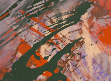 Grunge çağdaş sanat. El sanat yapılmış. renkli doku. Modern sanat. Yağlı boya darbeleri. Darbeleri. Sanatsal arka plan. Soyut resim tuval üzerine.