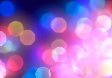 Bokeh ve parlak ışıklar arka plan. Doğal bokeh ve parlak ışıklar Vintage Magic arka plan ile renk Festival arka plan