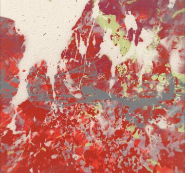 Grunge çağdaş sanat. El sanat yapılmış. renkli doku. Modern sanat. Yağlı boya darbeleri. Darbeleri. Sanatsal arka plan. Soyut resim tuval üzerine.
