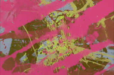 Grunge çağdaş sanat. El sanat yapılmış. renkli doku. Modern sanat. Yağlı boya darbeleri. Darbeleri. Sanatsal arka plan. Soyut resim tuval üzerine.