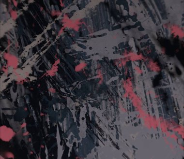 Grunge çağdaş sanat. El sanat yapılmış. renkli doku. Modern sanat. Yağlı boya darbeleri. Darbeleri. Sanatsal arka plan. Soyut resim tuval üzerine.