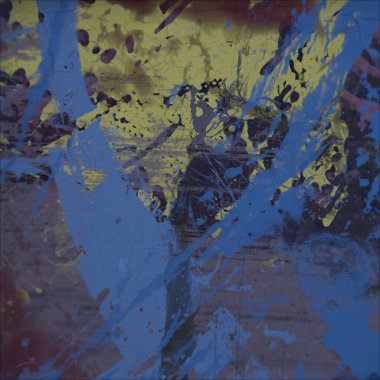 Grunge çağdaş sanat. El sanat yapılmış. renkli doku. Modern sanat. Yağlı boya darbeleri. Darbeleri. Sanatsal arka plan. Soyut resim tuval üzerine.