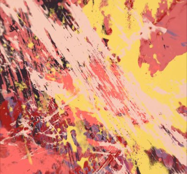 Grunge çağdaş sanat. El sanat yapılmış. renkli doku. Modern sanat. Yağlı boya darbeleri. Darbeleri. Sanatsal arka plan. Soyut resim tuval üzerine.