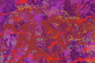 Grunge çağdaş sanat. El sanat yapılmış. renkli doku. Modern sanat. Yağlı boya darbeleri. Darbeleri. Sanatsal arka plan. Soyut resim tuval üzerine.