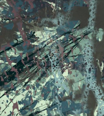 Grunge çağdaş sanat. El sanat yapılmış. renkli doku. Modern sanat. Yağlı boya darbeleri. Darbeleri. Sanatsal arka plan. Soyut resim tuval üzerine.