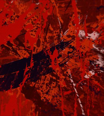 Grunge çağdaş sanat. El sanat yapılmış. renkli doku. Modern sanat. Yağlı boya darbeleri. Darbeleri. Sanatsal arka plan. Soyut resim tuval üzerine.